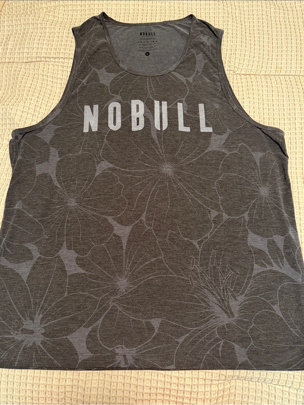 NOBULL Gray Floral Athletic Tank